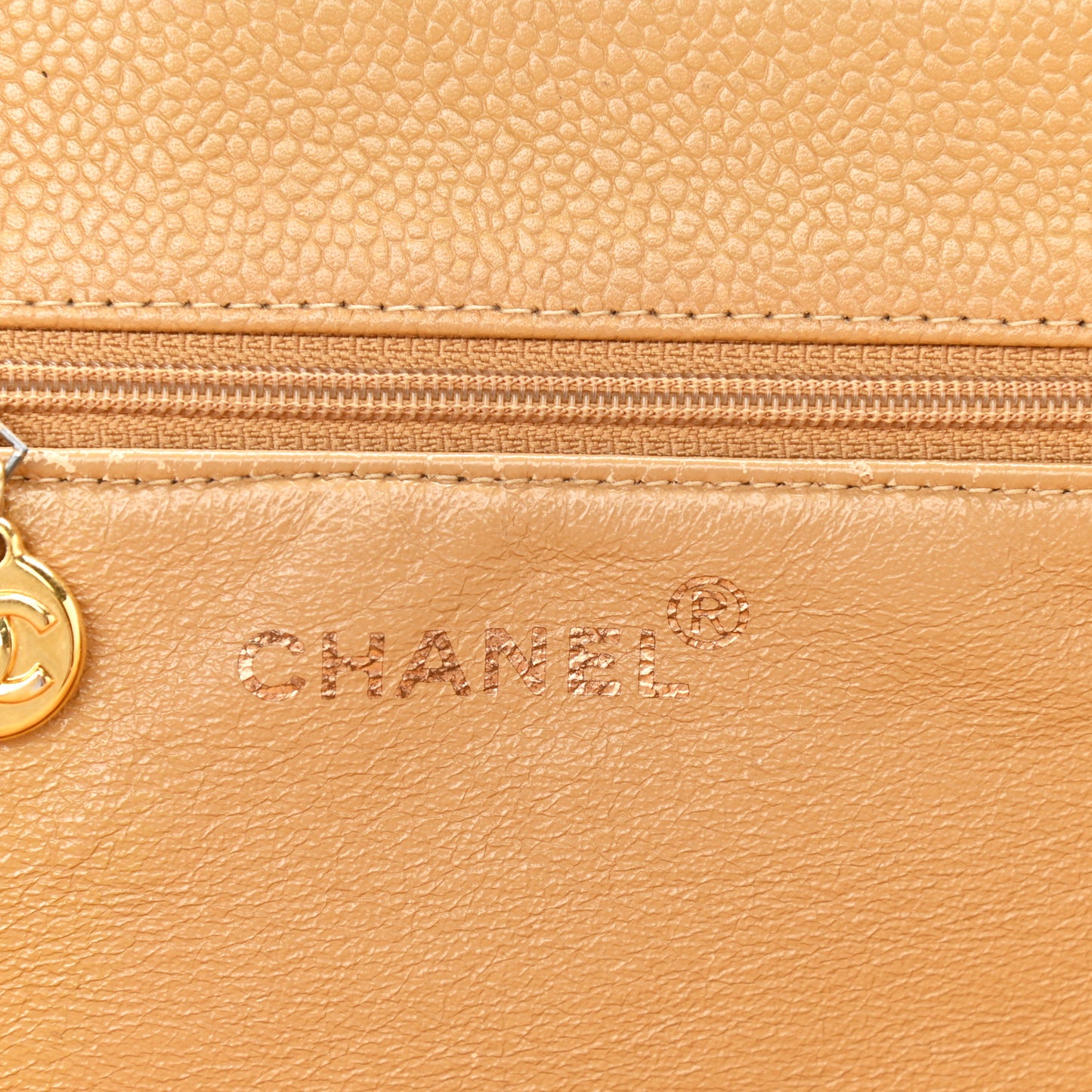 Caviar CC Tote Beige