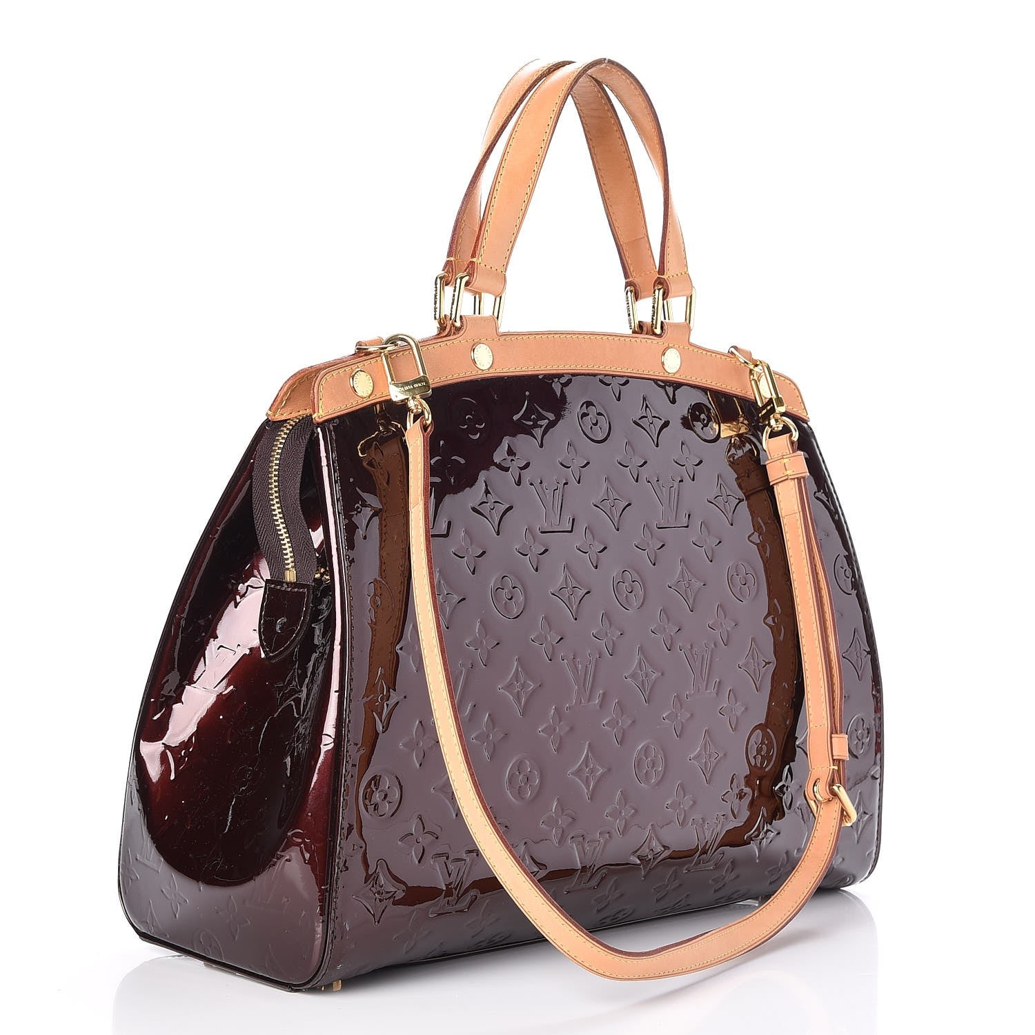 Louis Vuitton Vernis Brea GM Amarante 3 of 7