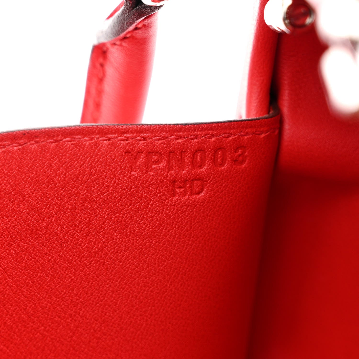 Hermes Chevre Chamkila Clou Medor Clutch Rouge De Coeur 7 of 10