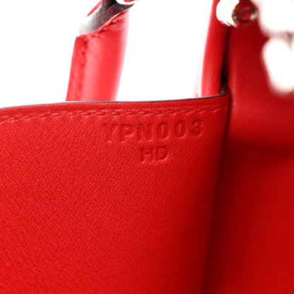 Hermes Chevre Chamkila Clou Medor Clutch Rouge De Coeur 7 of 10