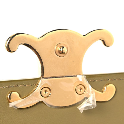 Celine Shiny Calfskin Mini Triomphe Olive 11 of 14