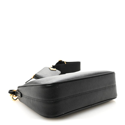 Prada Saffiano Lux Re-Edition 2005 Shoulder Bag Black 4 of 10
