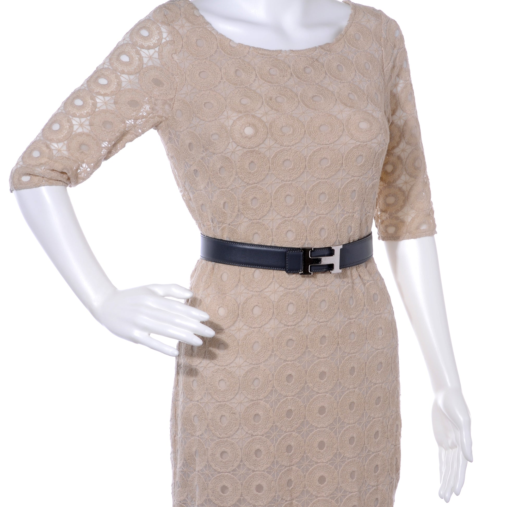 Hermes Box Togo Reversible Constance 32mm H Belt 68 Ardoise Noir 2 of 6