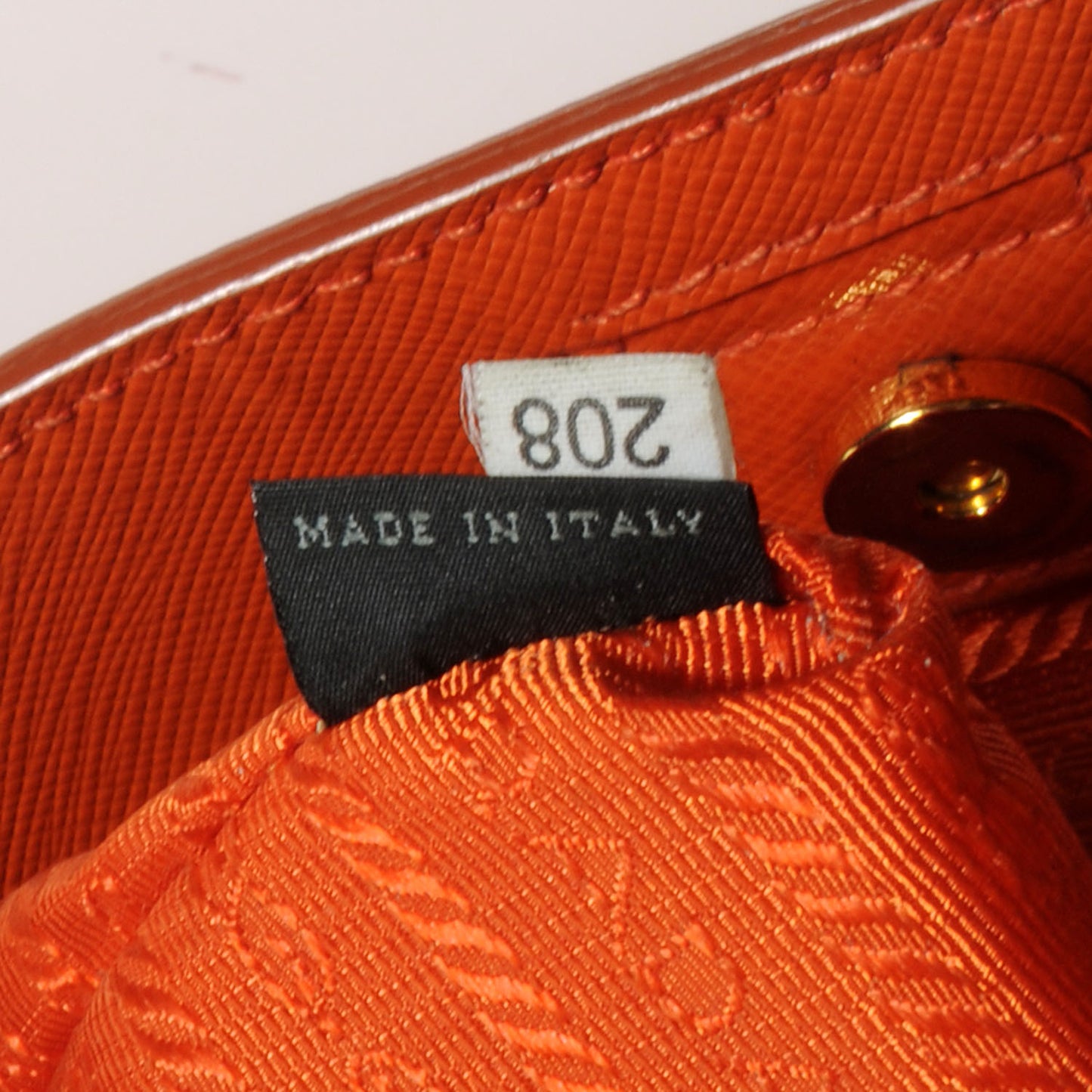 Saffiano Lux Large Tote Papaya