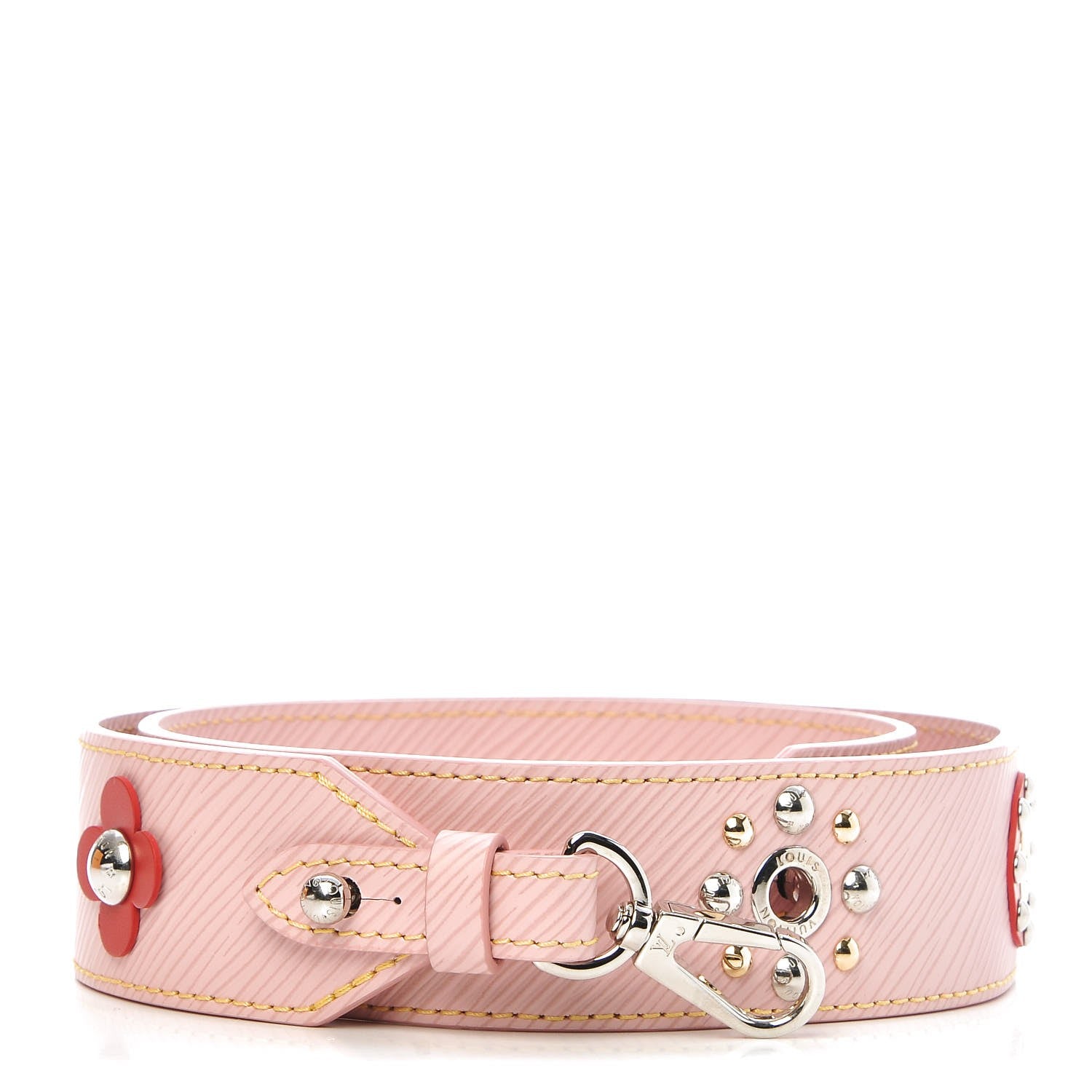 Louis Vuitton Epi Mechanical Flowers Bandouliere Shoulder Strap Rose Ballerine 1 of 3