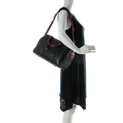 Louis Vuitton Veau Soie Calfskin Perforated SC Bag PM Black 2 of 7