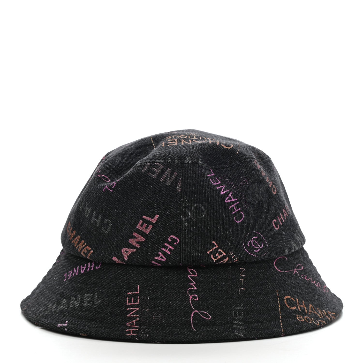 Chanel Denim Mood Cloche Bucket Hat M Black 7 of 8