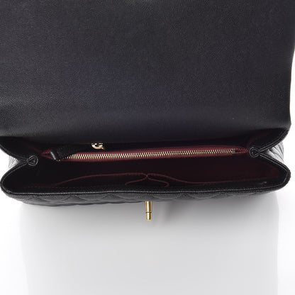 Chanel Caviar Quilted Small Coco Handle Flap Black 5 of 10