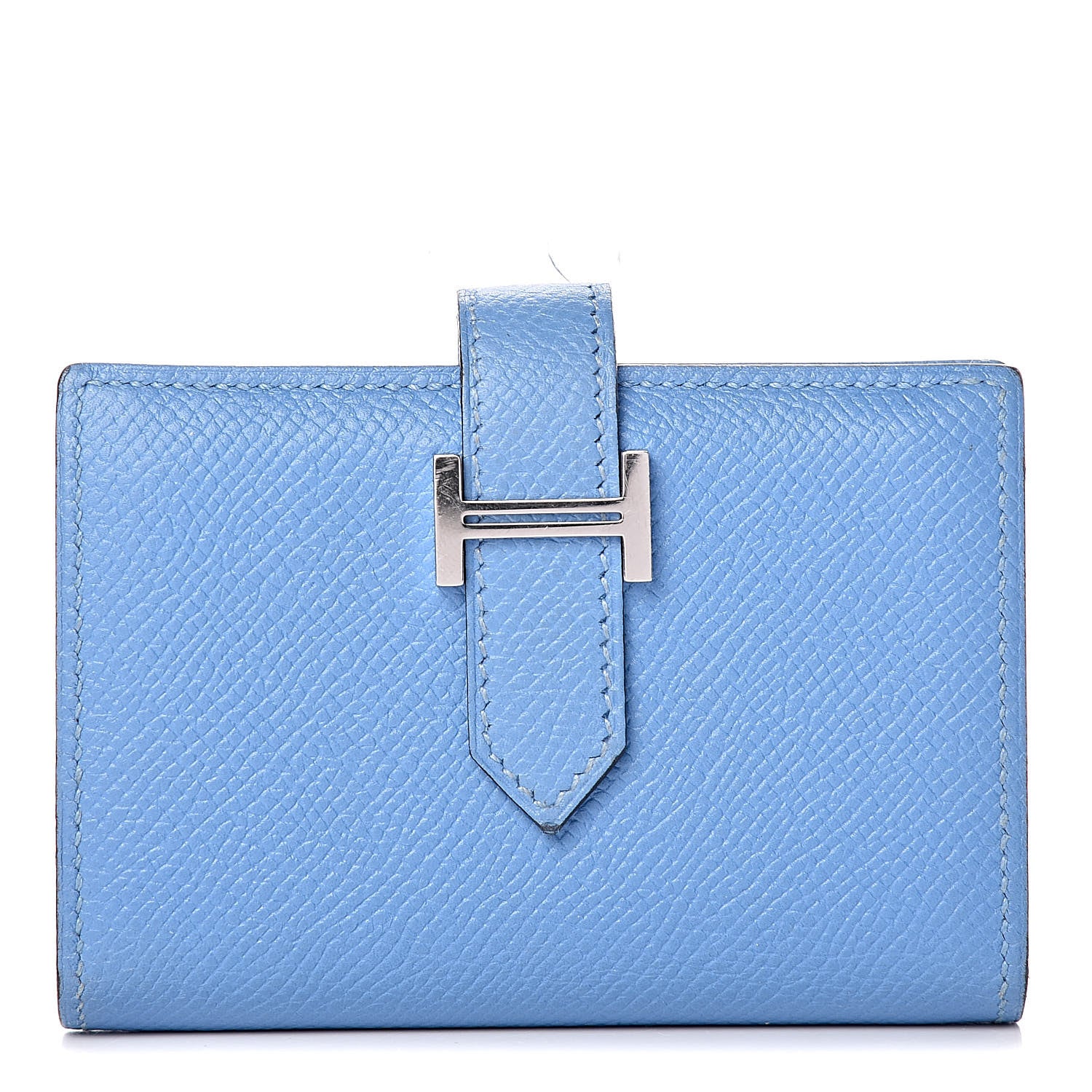 Hermes Epsom Mini Bearn Wallet Bleu Paradis 1 of 8