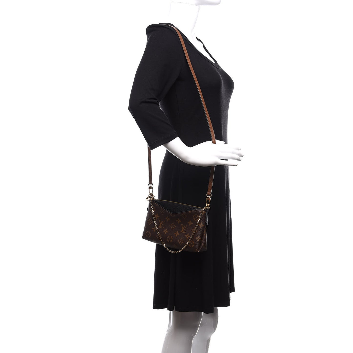 Monogram Pallas Clutch Black