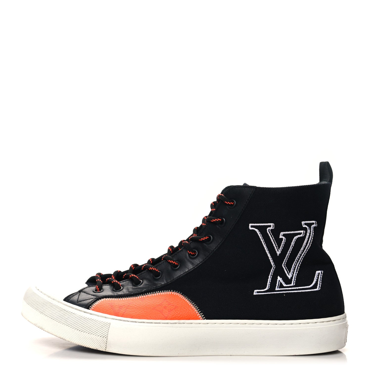 Louis Vuitton Canvas LV Forever Mens Tattoo Sneaker Boots 10 Black 1 of 8