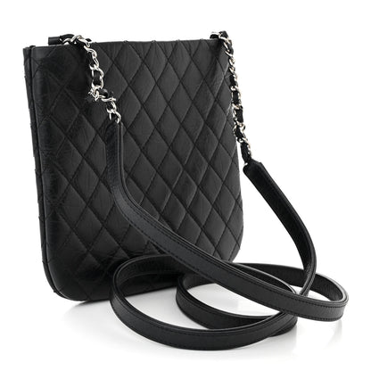 Chanel Aged Calfskin Quilted Crossbody Bag Black 3 of 10