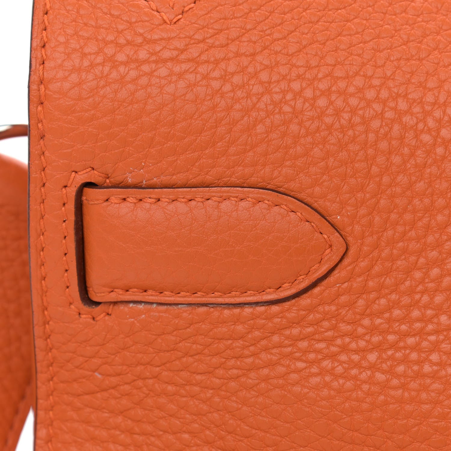 Hermes Taurillon Clemence Jypsiere 34 Orange 11 of 17