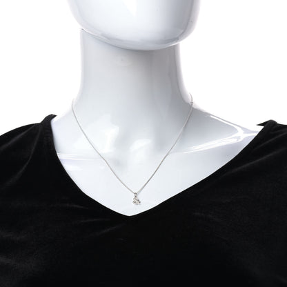 Tiffany 18K White Gold Diamond Small Ampersand Pendant Necklace 2 of 7