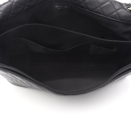 Chanel Calfskin Quilted XXL Travel Flap Bag Black 5 of 9