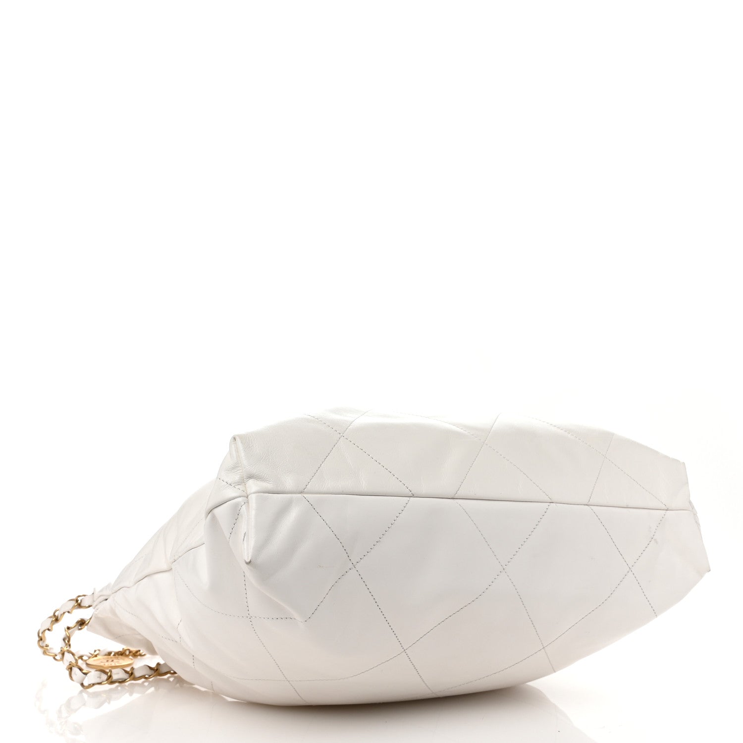 Chanel Shiny Calfskin Quilted Chanel 22 White 5 of 12