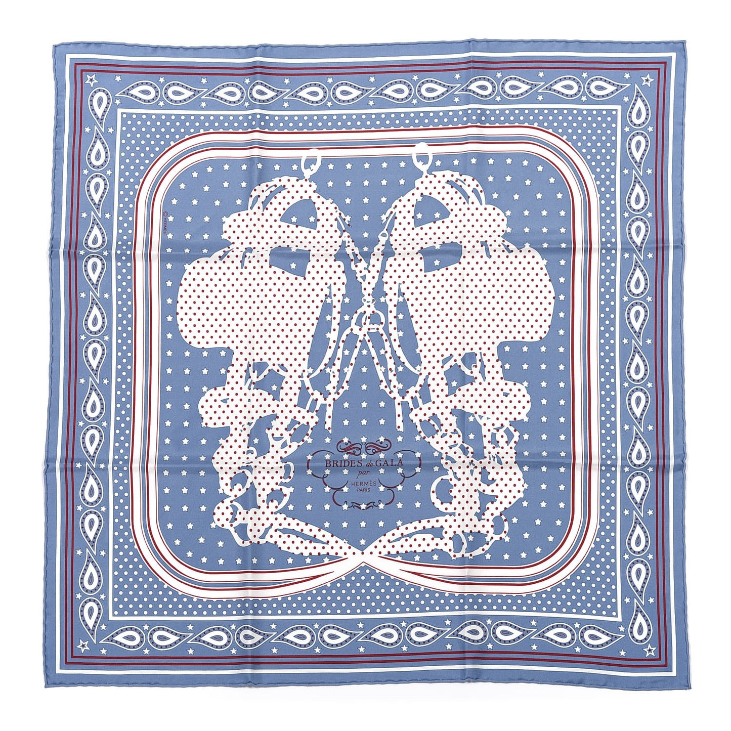 Silk Brides De Gala A Pois Bandana Scarf 55