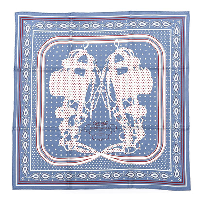 Hermes Silk Brides De Gala A Pois Bandana Scarf 55 1 of 4