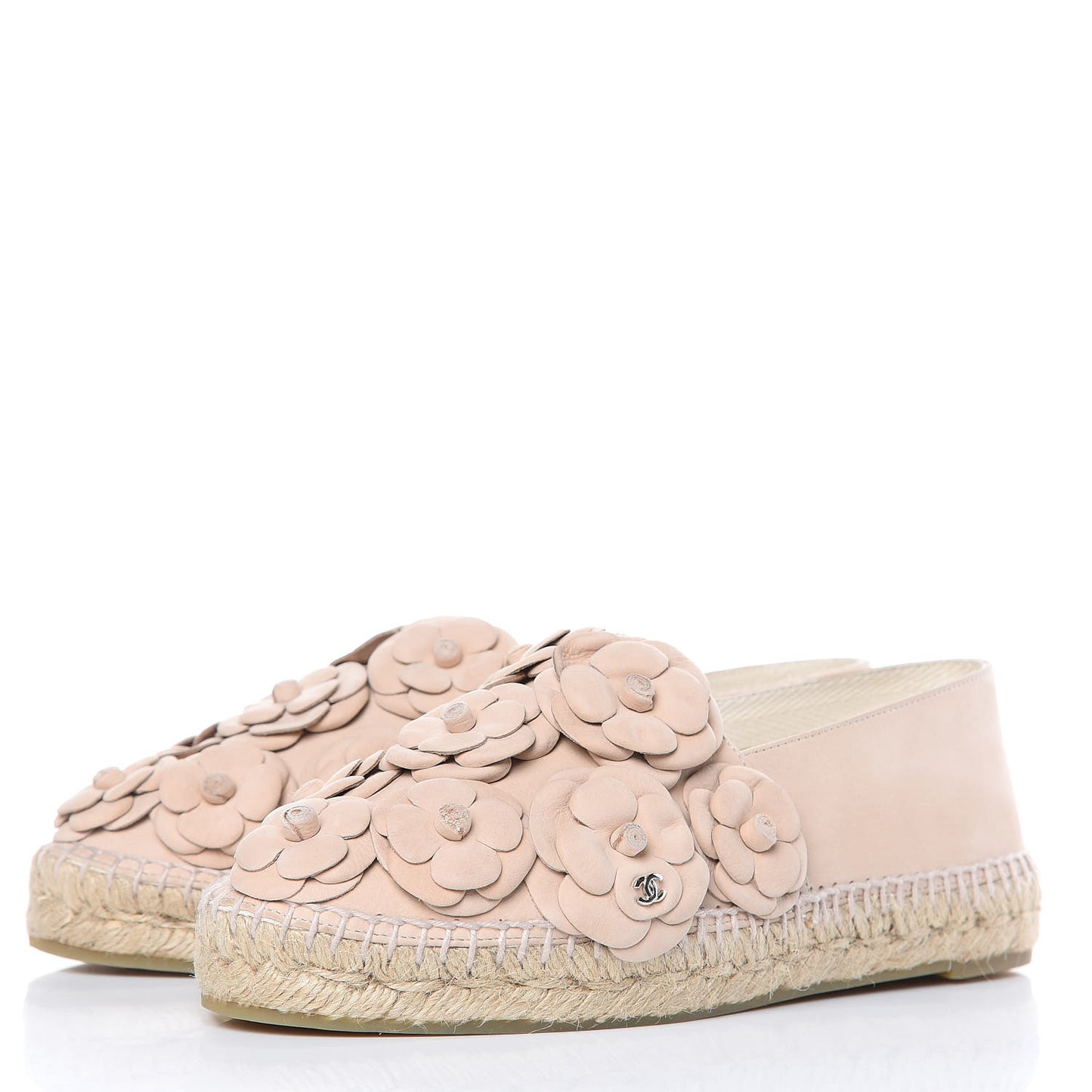 Suede Camellia CC Espadrilles 38 Pink