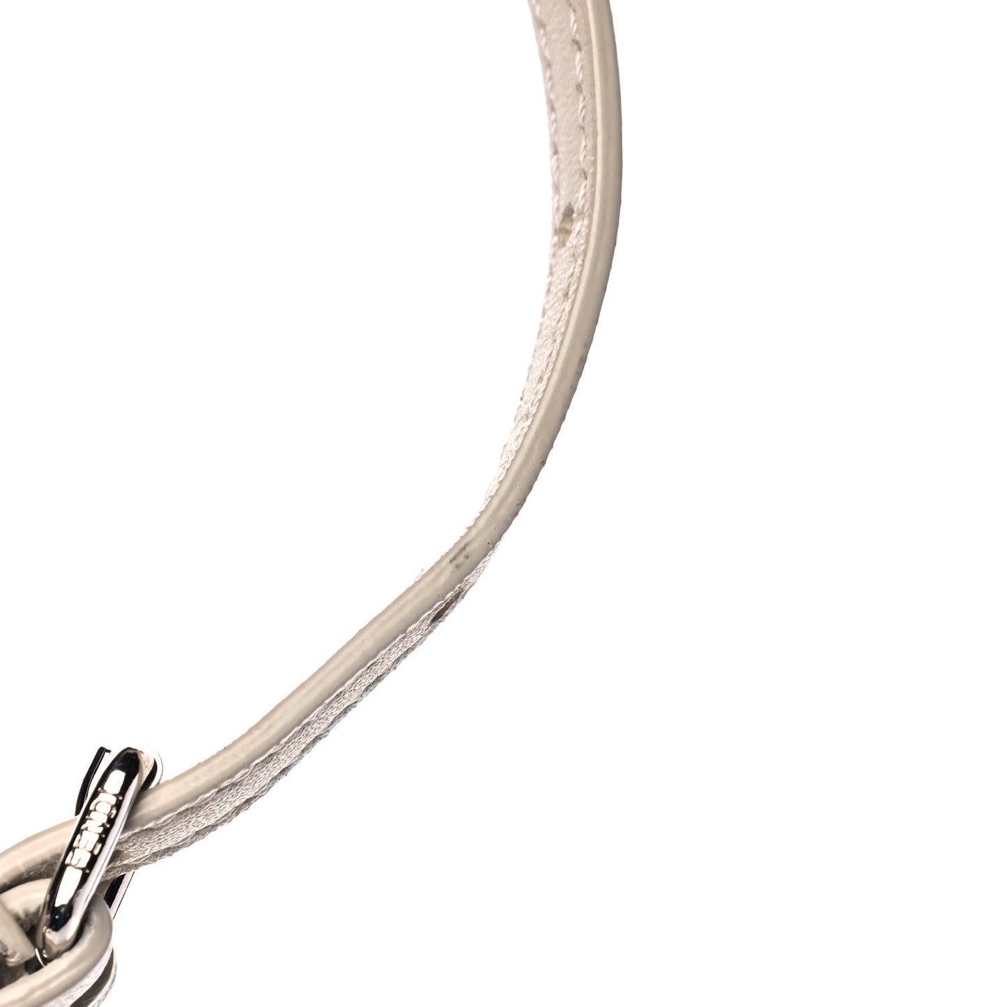 Nappa Lace Up Mini Peekaboo Iconic Satchel Bianco Carta