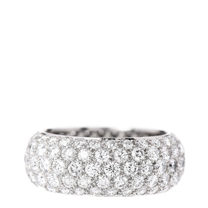 Tiffany Platinum Diamond Five Row Etoile Band Ring 52 6 3 of 5