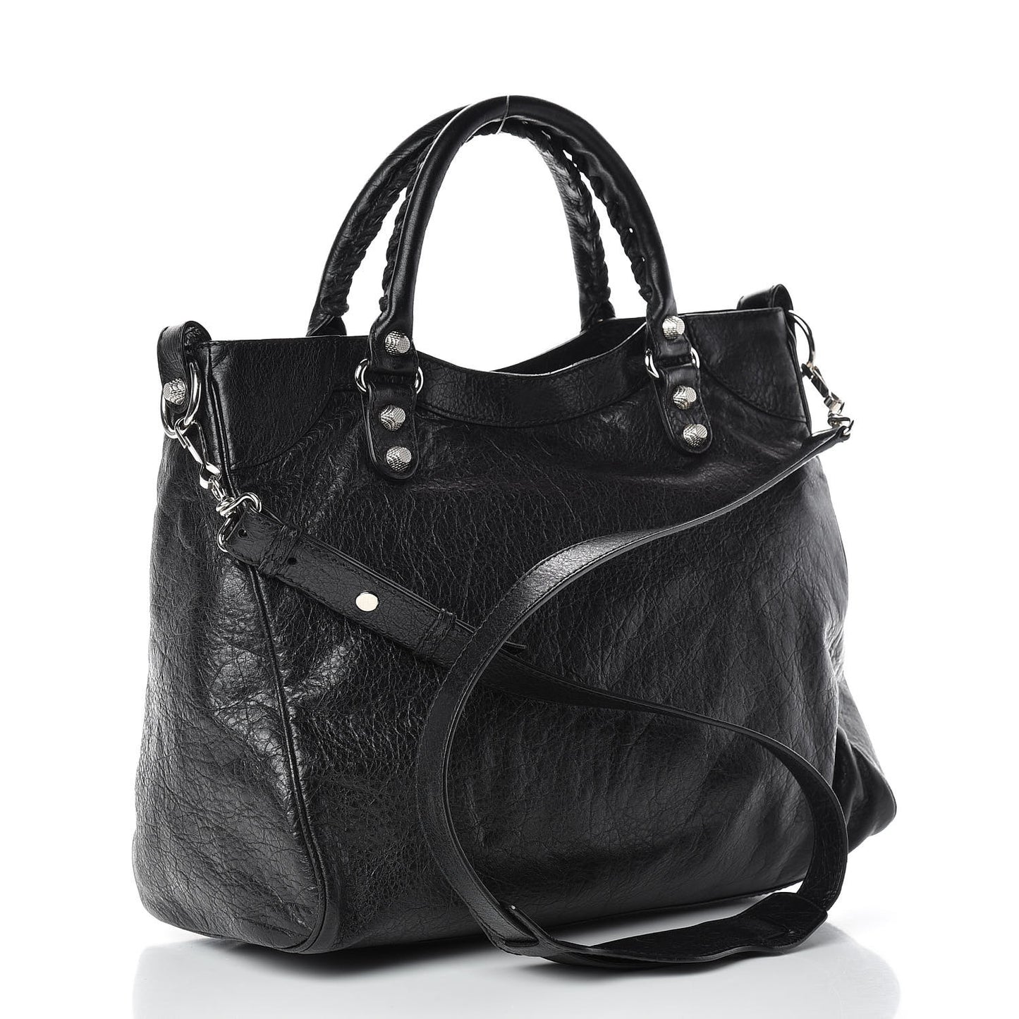 Agneau Giant 12 Silver Hardware Velo Black