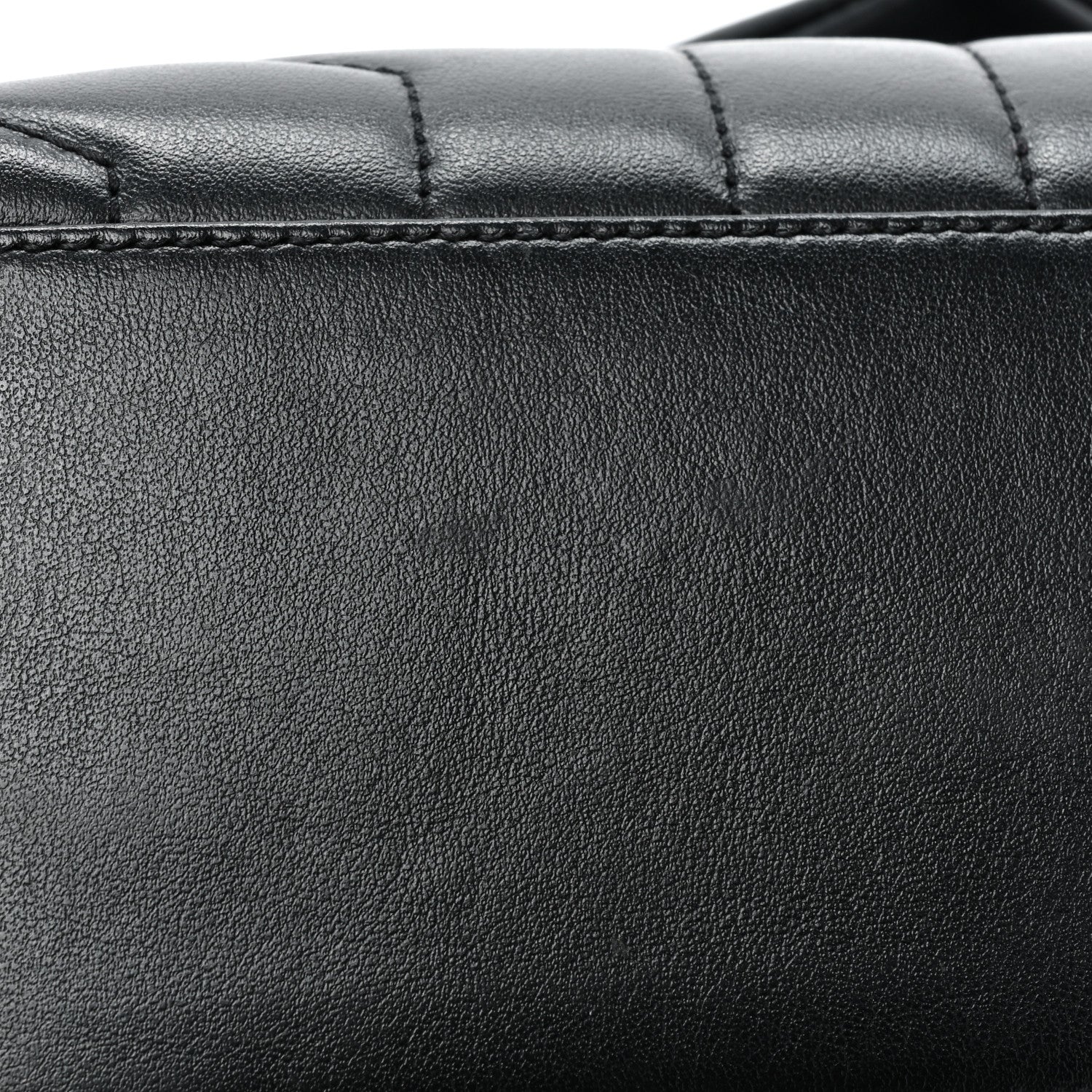 Saint Laurent Calfskin Y Quilted Monogram Monochrome Small Loulou Chain Satchel Black 13 of 17