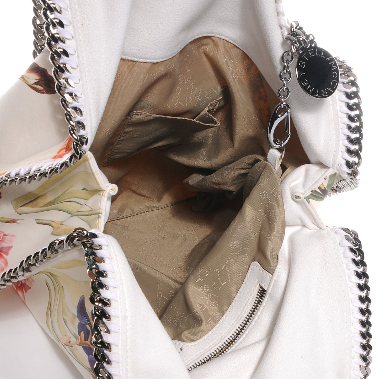 Faux Leather Large Botanical Print Falabella