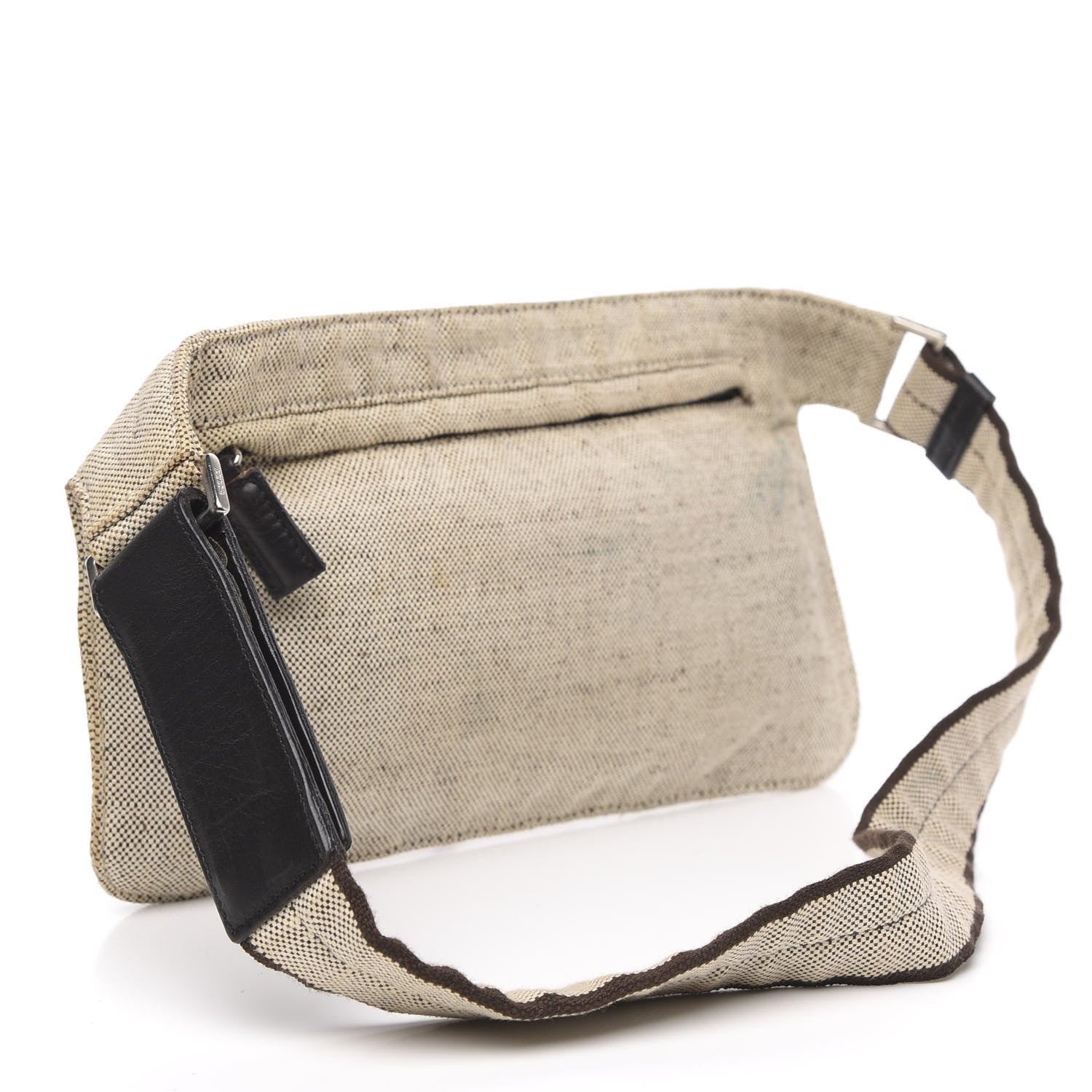 Prada Canapa Jacquard Belt Bag Naturale 3 of 13
