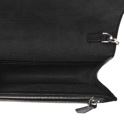 Fendi Vitello Elite Mink Fur Studded Karlito Tube Wallet on Chain Black 5 of 7