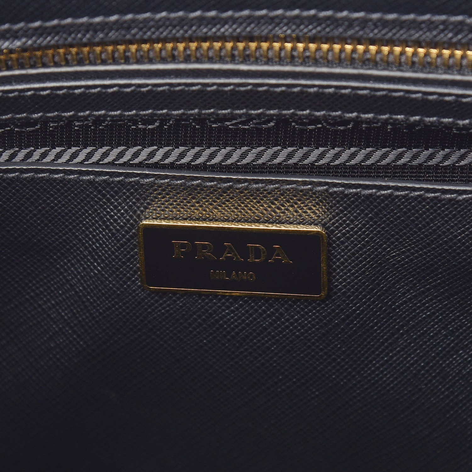 Prada Saffiano Medium Galleria Double Zip Tote Black 9 of 13