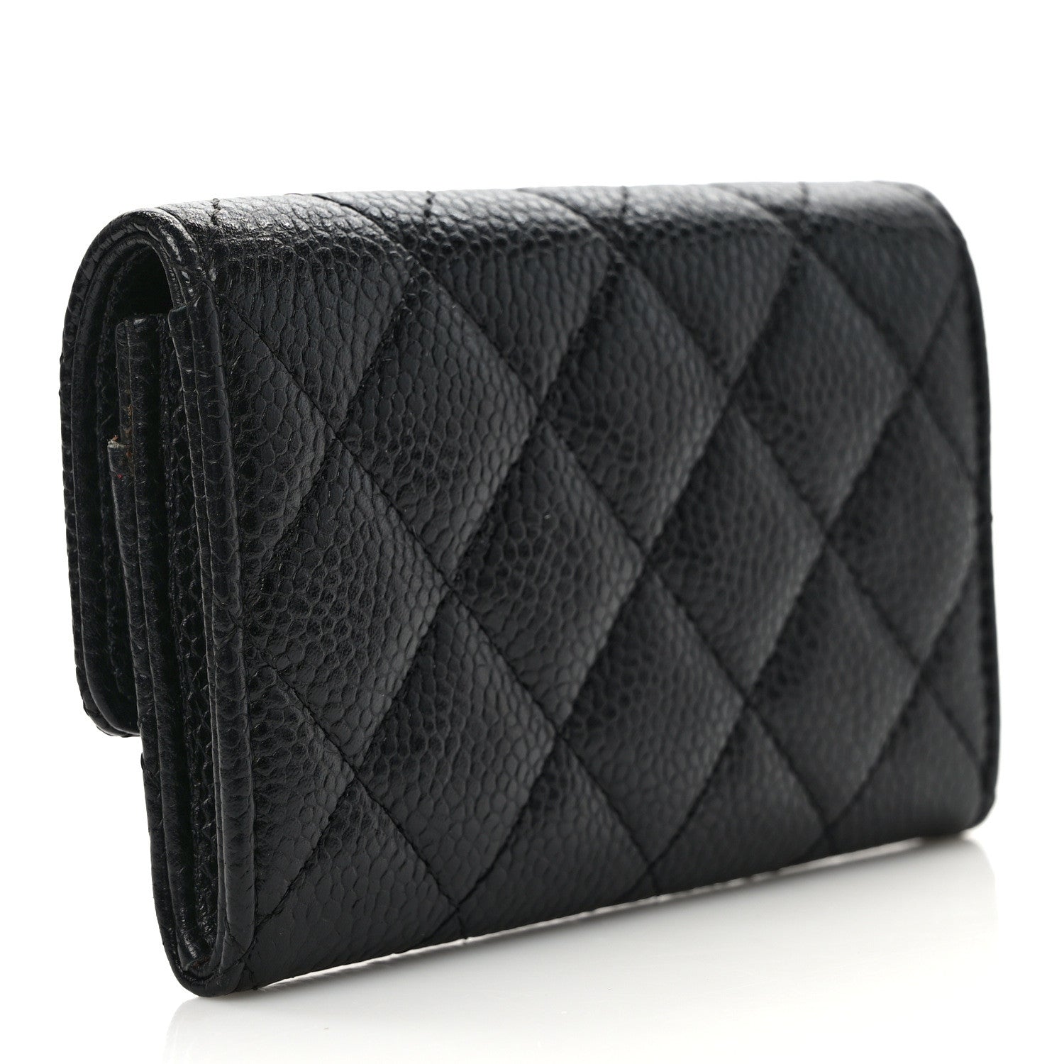 Chanel Caviar Quilted Flap Card Holder Black 3 of 9