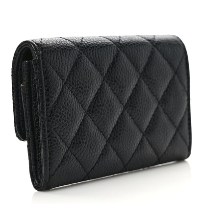 Chanel Caviar Quilted Flap Card Holder Black 3 of 9