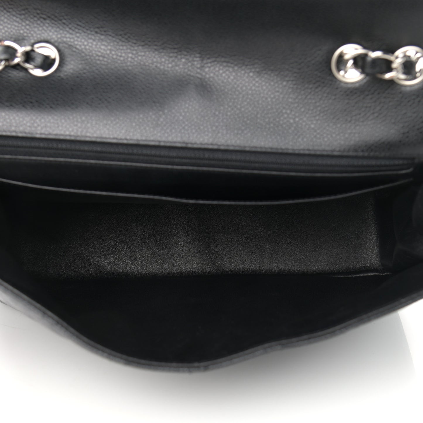Caviar Quilted Jumbo Single Flap Black