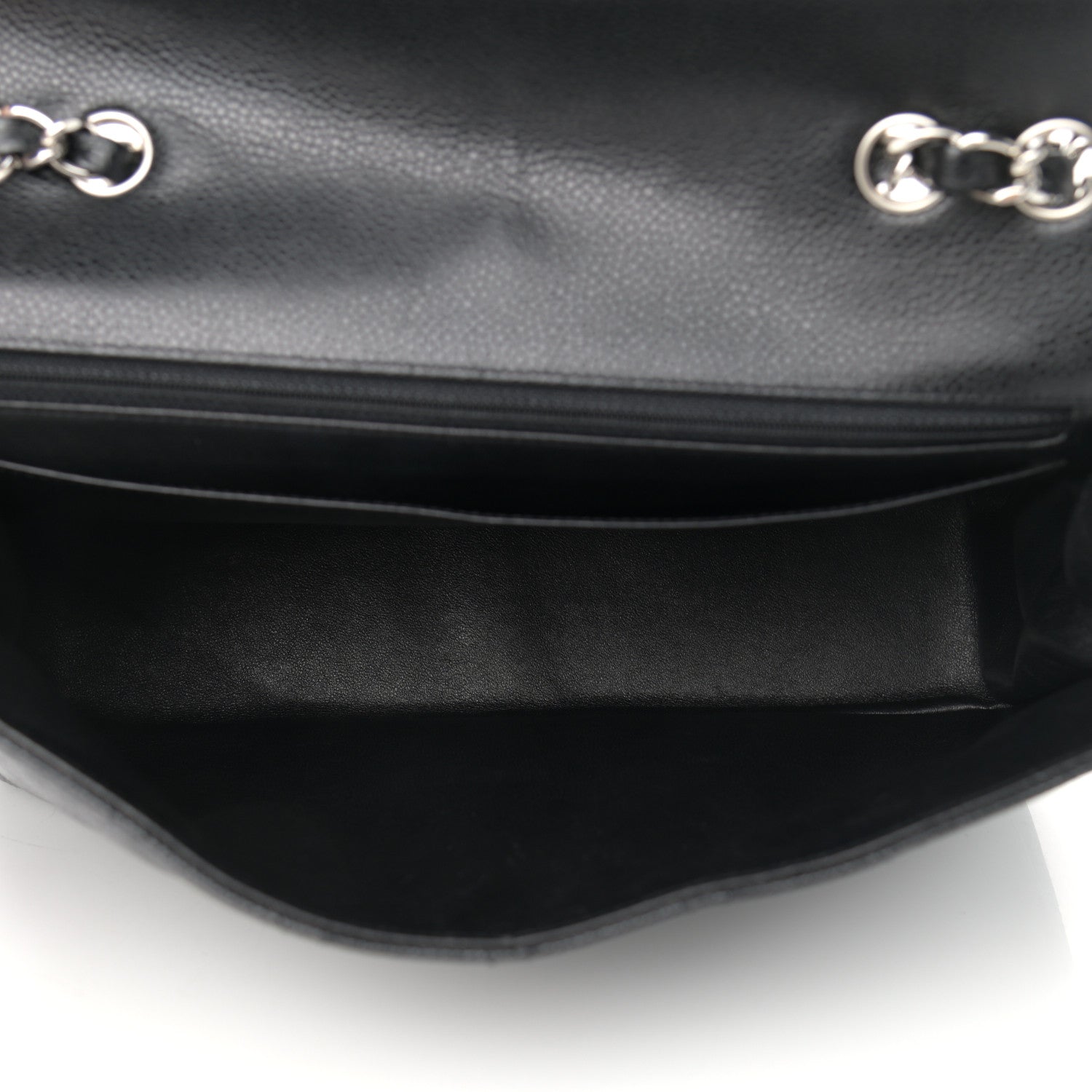 Chanel Caviar Quilted Jumbo Single Flap Black 4 of 9