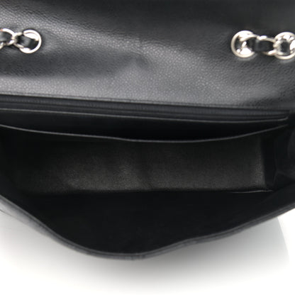 Chanel Caviar Quilted Jumbo Single Flap Black 4 of 9