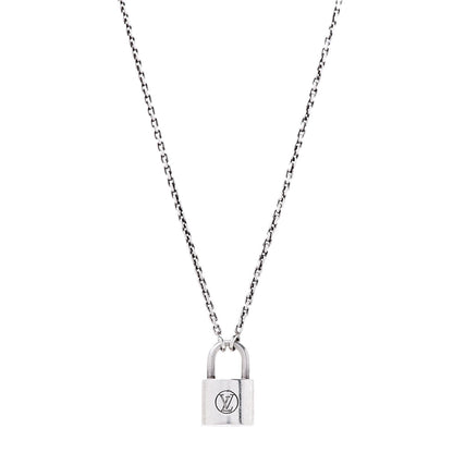 Louis Vuitton Sterling Silver Lockit Necklace 1 of 6
