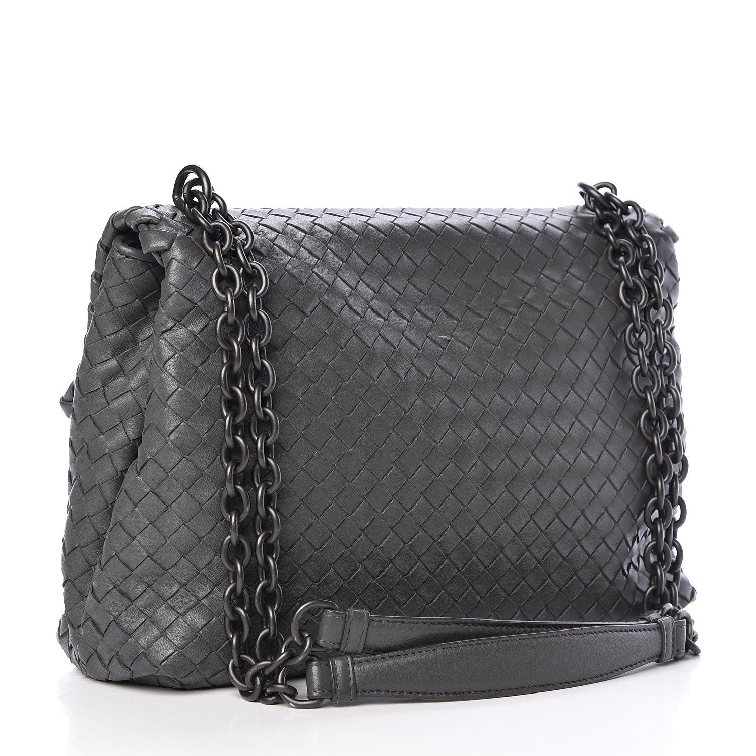 Bottega Veneta Nappa Intrecciato Large Olimpia Bag Light Grey 3 of 15