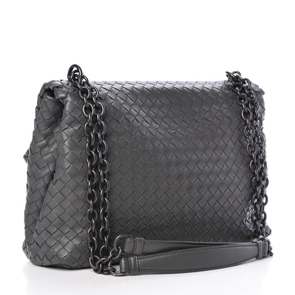 Bottega Veneta Nappa Intrecciato Large Olimpia Bag Light Grey 3 of 15