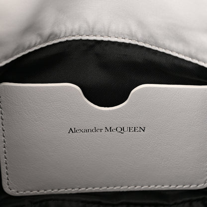 Alexander McQueen Nylon Graffiti Skull Small Crossbody Bag White Black 6 of 11