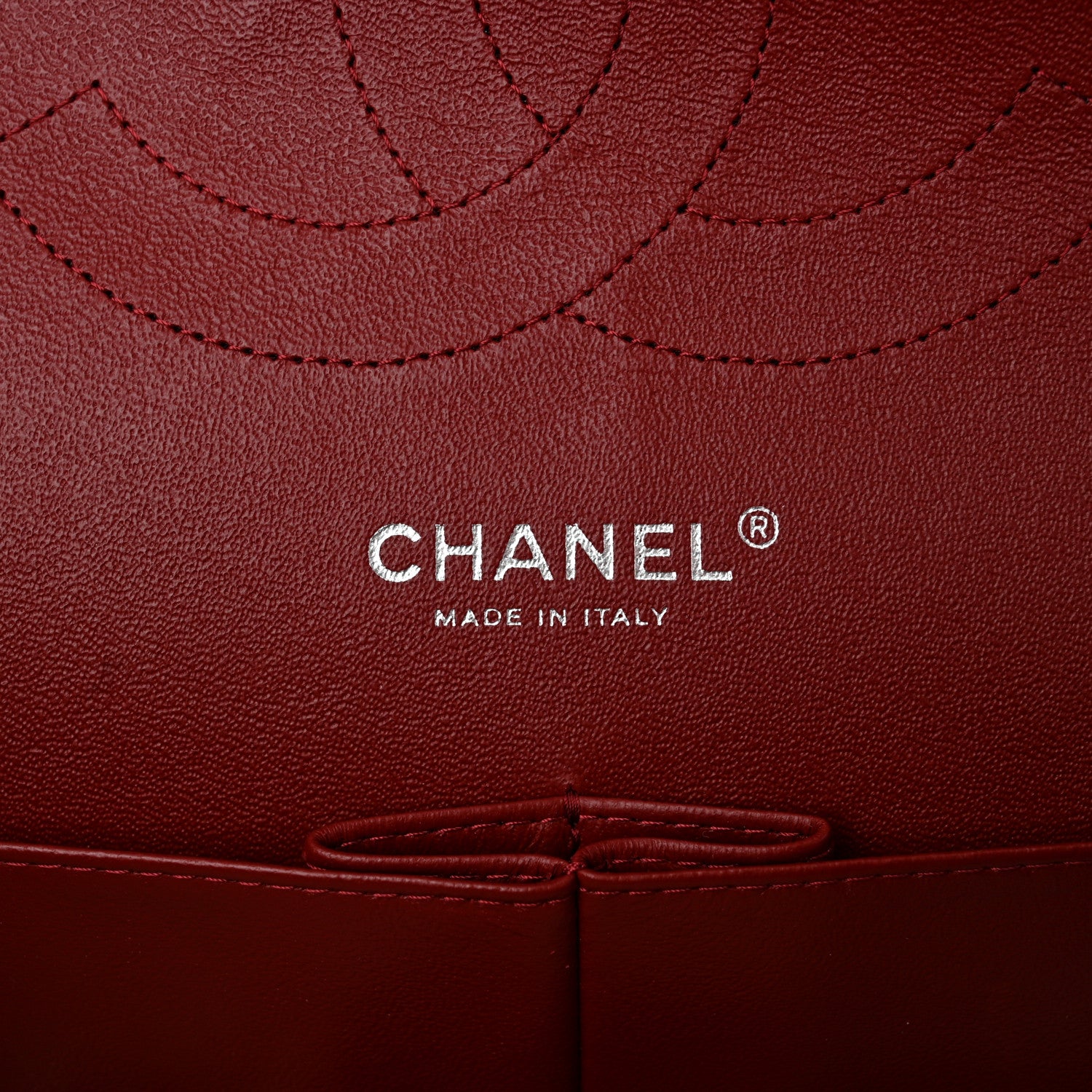 Chanel Caviar Quilted Jumbo Double Flap Dark Red 6 of 10