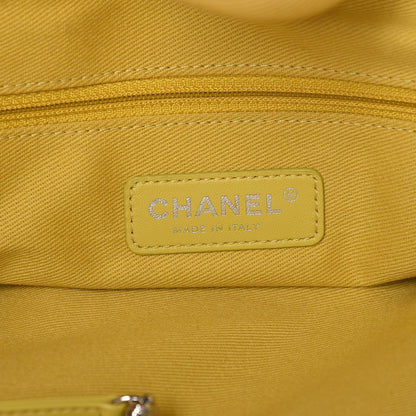Chanel Woven Straw Raffia Large Deauville Tote Yellow 7 of 8