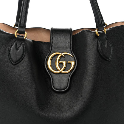 Gucci Grained Calfskin Small Dahlia Tote Black 9 of 12