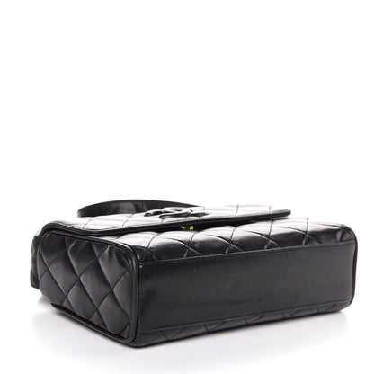 Chanel Lambskin Quilted CC Flap Shoulder Bag Black 4 of 9
