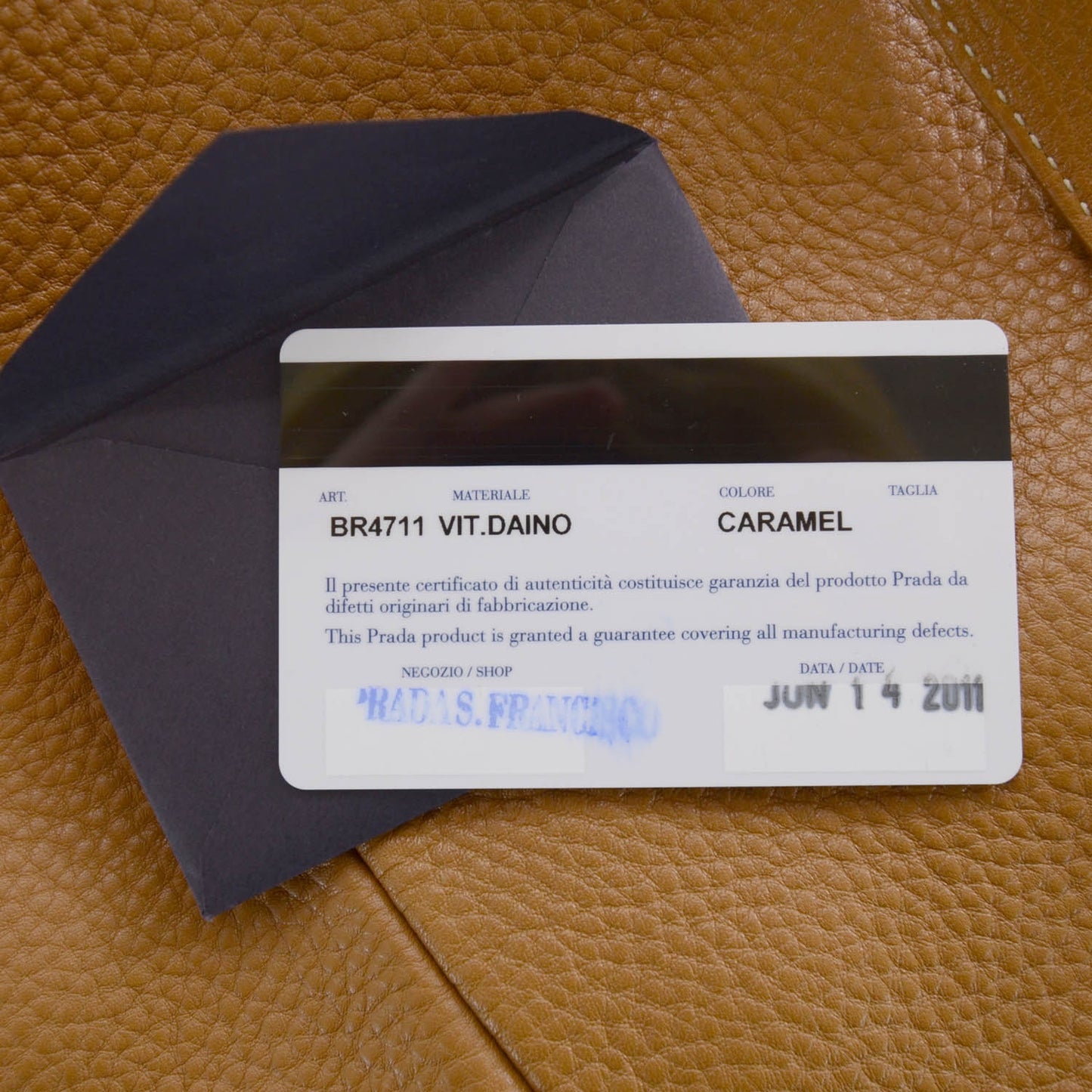 Vitello Daino Large Tote Caramel