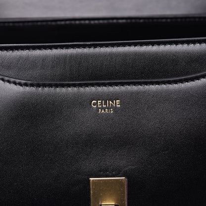 Celine Satinated Calfskin Small 16 Top Handle Bag Black 6 of 12