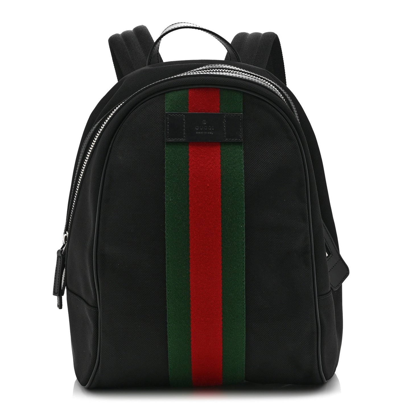 Techno Canvas Web Backpack Black