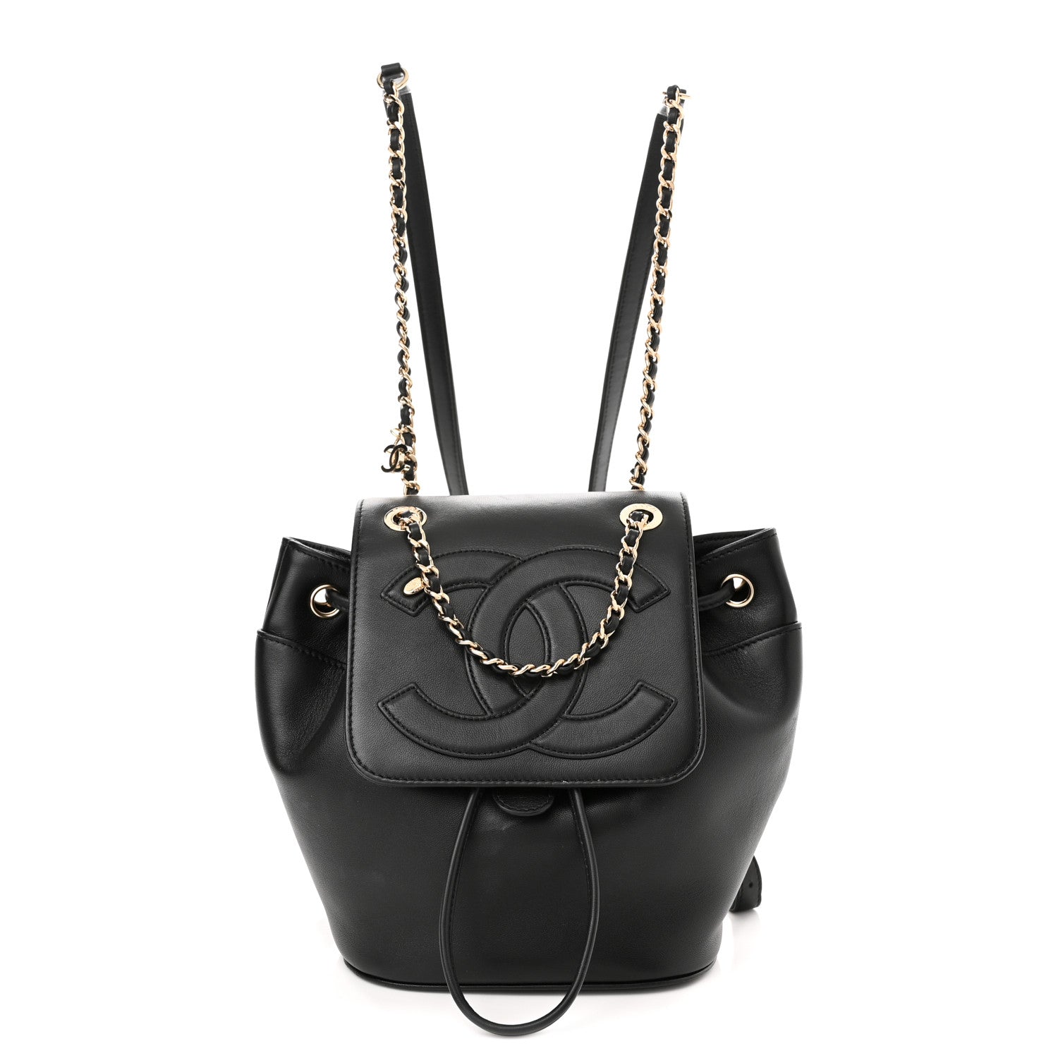 Chanel Lambskin CC Mania Backpack Black 1 of 10