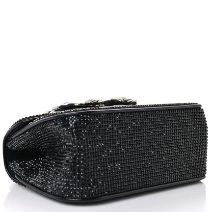 Judith Leiber Crystal Bow Top Handle Black Silver 3 of 8