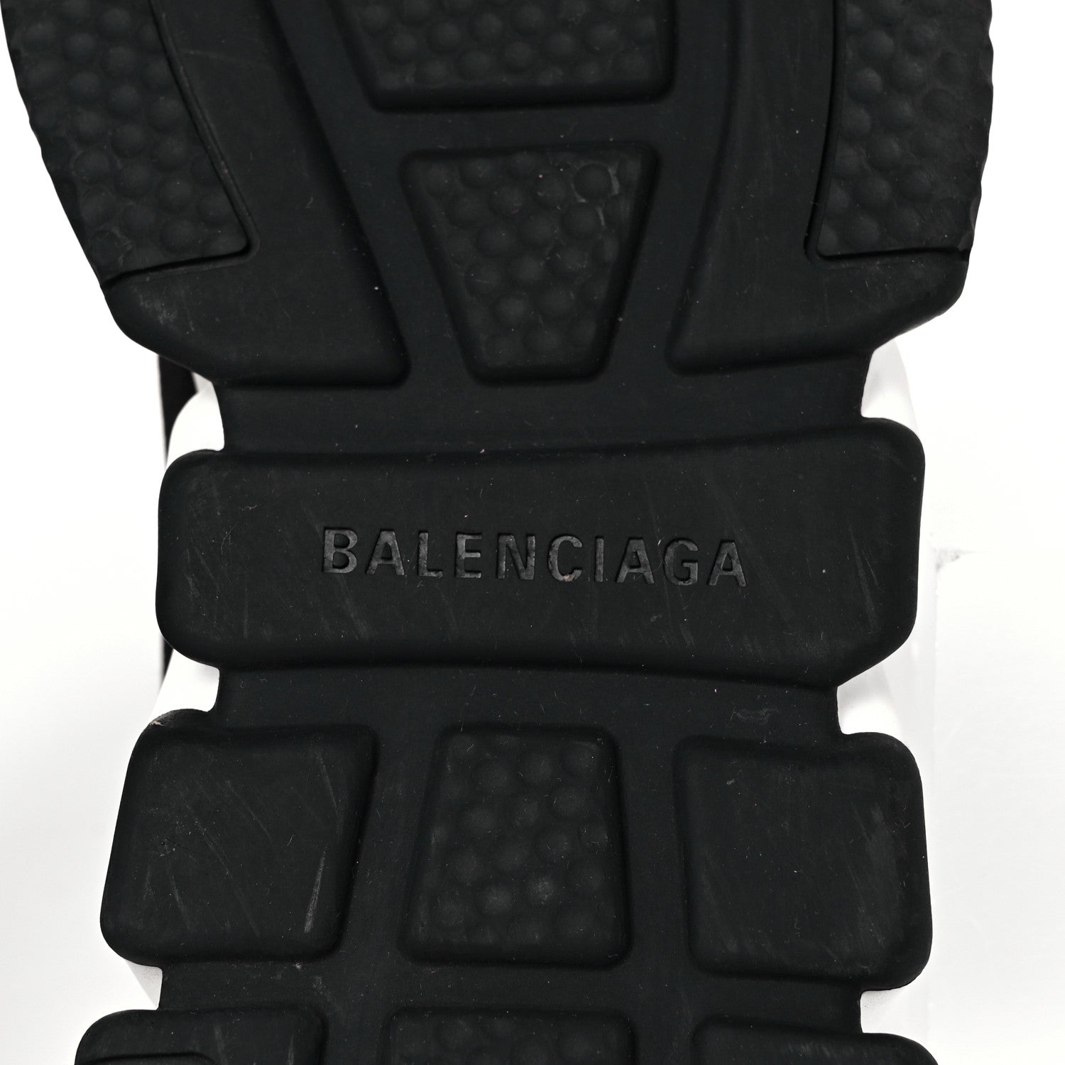 Balenciaga Neoprene Knit Allover Logo Bi-Color Sole Womens Speed Sneakers 36 Black White 6 of 8